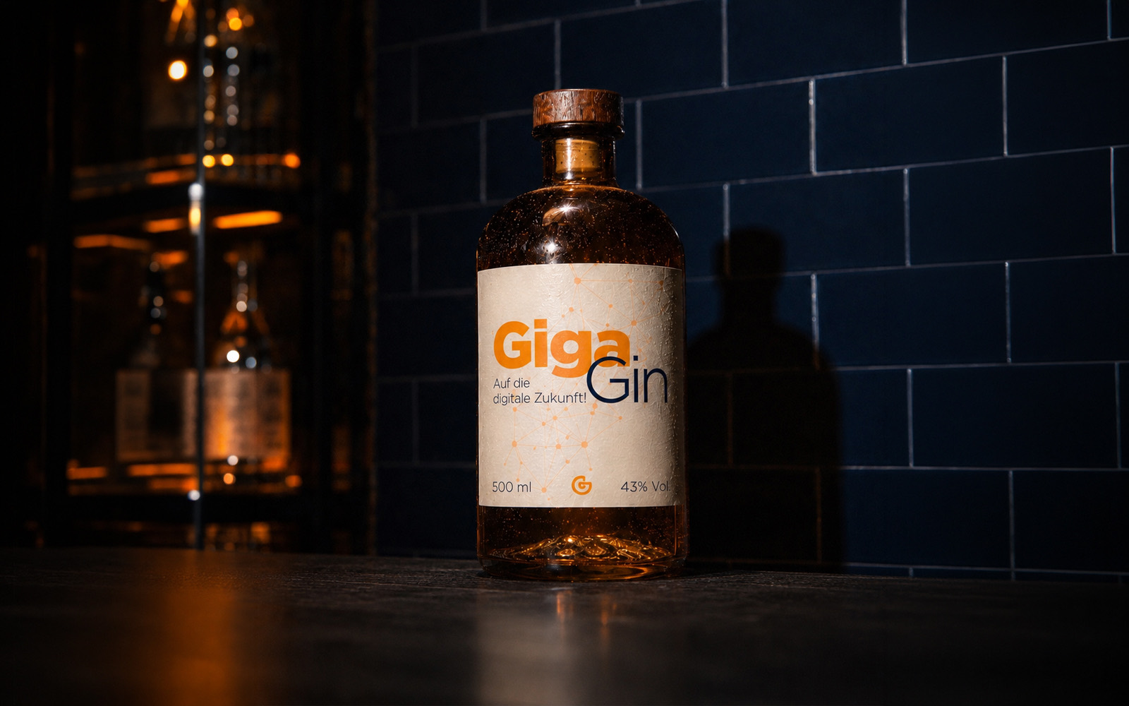 Gin Etikett — Hauptmotiv